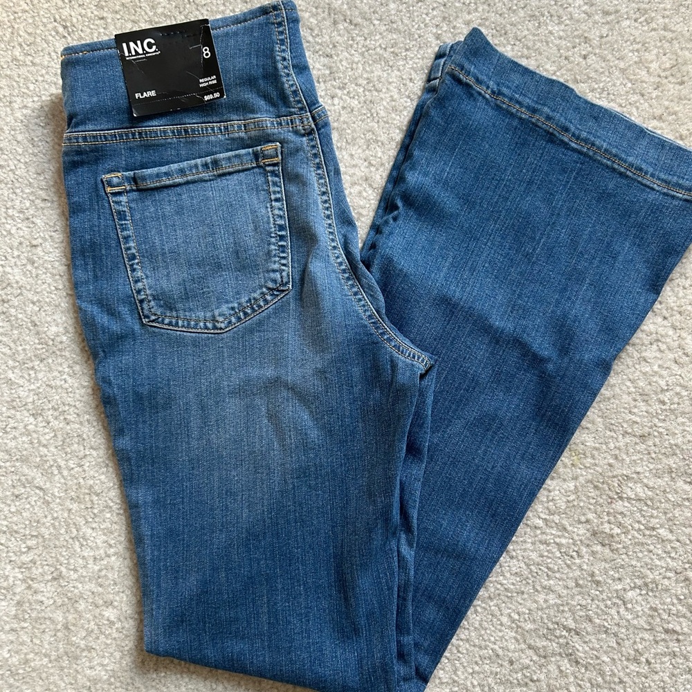 Flare pull on jeans